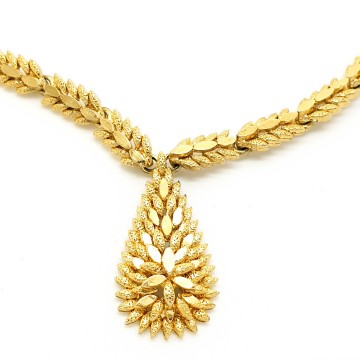 Sphinx goldtone necklace