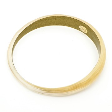 Alexis bittar lucite skinny tapered bangle gold