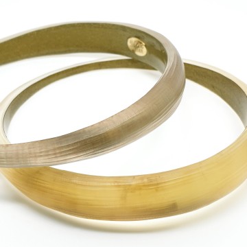 Alexis bittar skinny tapered lucite bangle gold moon