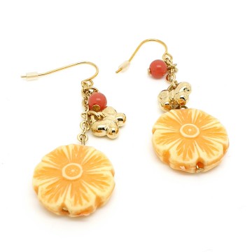 Avon kalika pierced drop earrings 22 ct goldplated posts