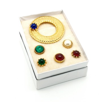 Beaujewels interchangeable circle brooch