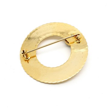 Beaujewels interchangeable circle brooch signed