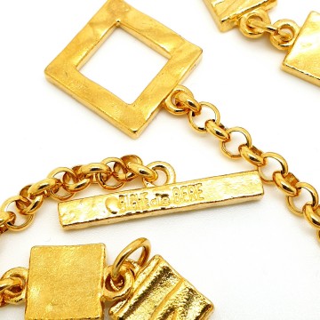 Biche de Bere dark goldtone necklace with toggle clasp