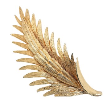 Brushed goldtone wheat brooch 'Pim' - Bliinkt