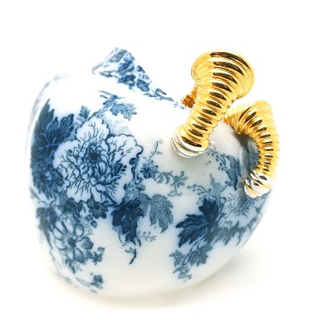 Cabouchon - two tone 90s earrings NOS - Bliinkt