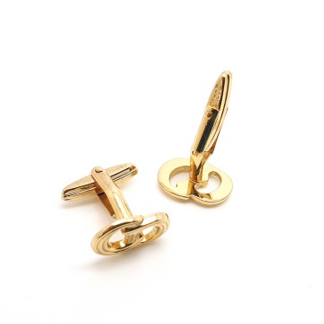 Christian Dior - goldtone logo cufflinks - Bliinkt