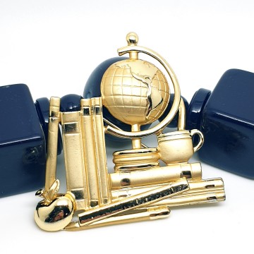 Danecraft - world traveller brooch - Bliinkt