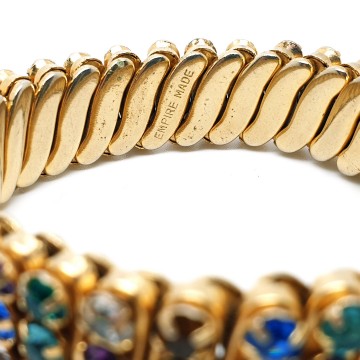 Empire made multicolour expandable bracelet