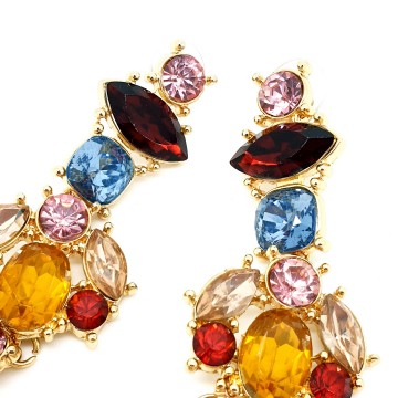 Lange veelkleurige strassoorbellen