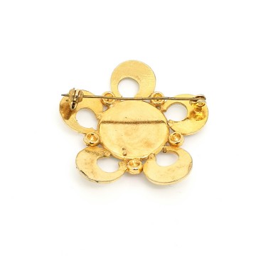 Damascene brooch with porcelain french image - Bliinkt