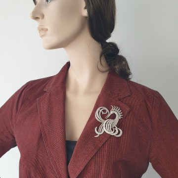 Sphinx - Huge phoenix brooch - Bliinkt