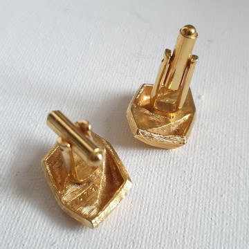 Vintage goldtone cufflinks, numbered 479
