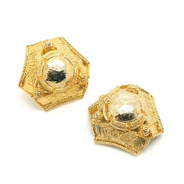 Goldtone earrings 'Egyptian look' - Bliinkt