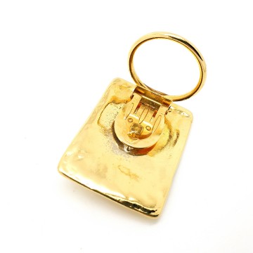 Abstract goldtone scarf clip -Bliinkt