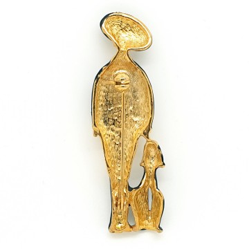 Ibero - 'lady with dog' brooch - Bliinkt