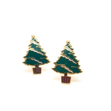 Kerstboom manchetknopen - Bliinkt