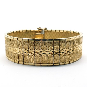 Kollmar & Jourdan - goldtone bracelet with safety closure - Bliinkt