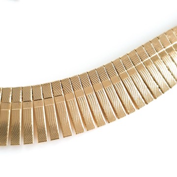 Cleopatra-style short goldtone neckace - Bliinkt