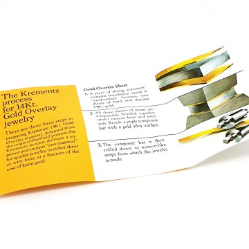 Krementz 14 kt gold overlay leaf earrings leaflet