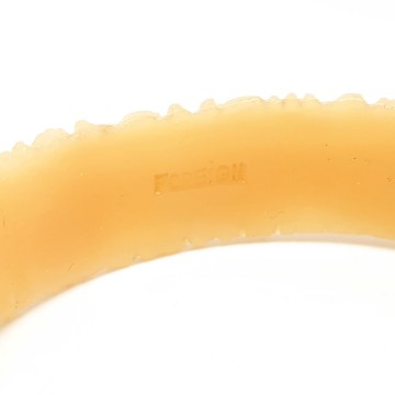 Light salmon coloured flower bangle 40s/50s - Bliinkt