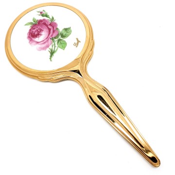Limoges porceleinen handspiegel