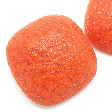 Made in Italy - bright orange lucite clip earrings - Bliinkt