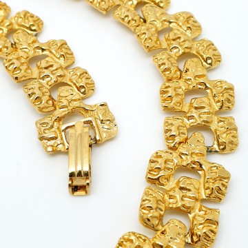 Majestic Cameo set 22 KT goldplated necklace