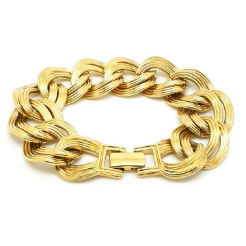 Monet armband met dubbele schakel