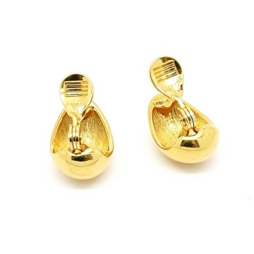 Monet eivormige oorbellen met comfortclip