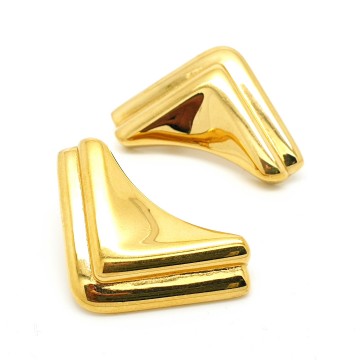 Monet goldtone boomerang stud earrings