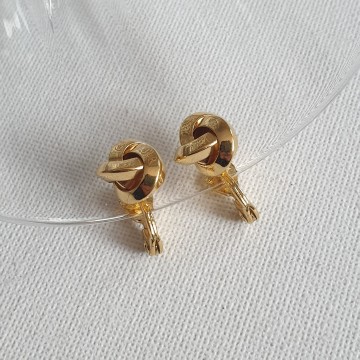 Monet goldtone knot clips   bliinkt