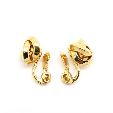 Monet goldtone knot earrings