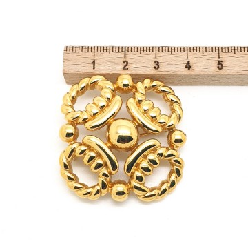 Monet - goldtone open work brooch and pendant combined - Bliinkt