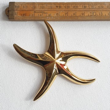 Monet - goldtone starfish brooch - Bliinkt