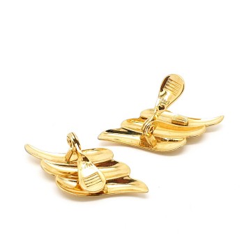 Monet goldtone wave shaped earrings - Bliinkt