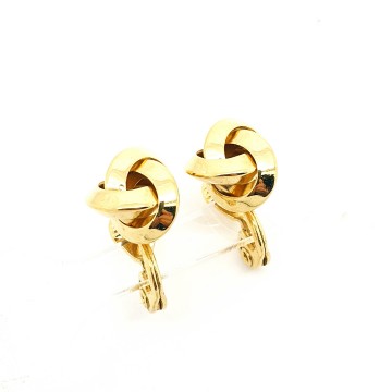 Monet goldtone knot earrings