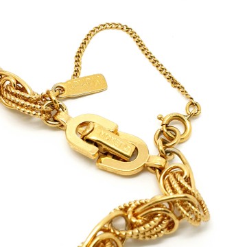 Monet link bracelet with safety chain and box clasp