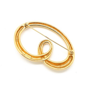 Monet shiny goldtone pretzel shaped brooch - Bliinkt