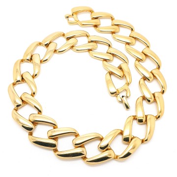 Napier - goldtone link necklace - Bliinkt