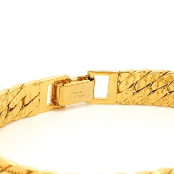 Napier goldtone snake bracelet signed