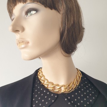 Napier - goldtone link necklace - Bliinkt