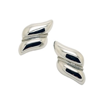 Napier silvertone stud earrings   bliinkt