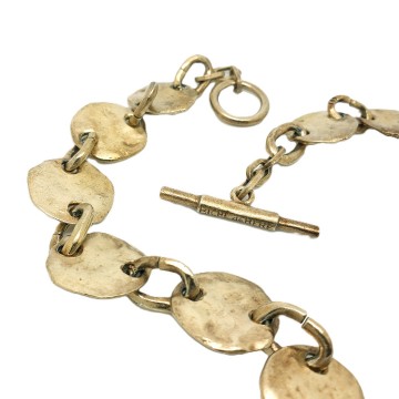 Nelly Biche de Bère - goldtone disks necklace - Bliinkt