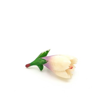 Tiny plastic flower brooch - Bliinkt