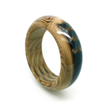 Plastic bangle in verschillende bruintinten