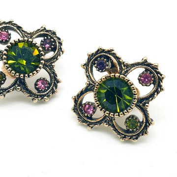 Sarah Coventry - Austrian Lites 1973 - earrings - Bliinkt
