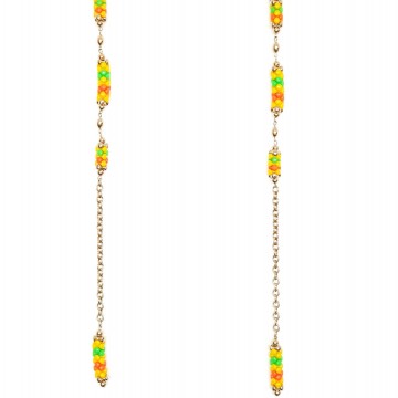 Sarah coventry carousel lariat groen geel oranje 2