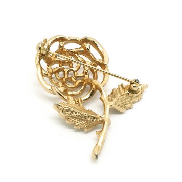 Sarah Coventry - goldtone flower brooch - Bliinkt