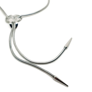 Sarah Coventry - Imagination, 1978 - silvertone slider necklace - Bliinkt