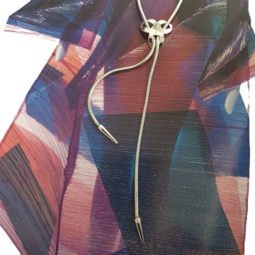 Sarah Coventry - Imagination, 1978 - silvertone slider necklace - Bliinkt